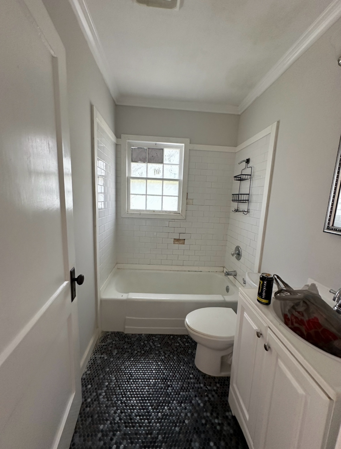 Tile bath restoration — before