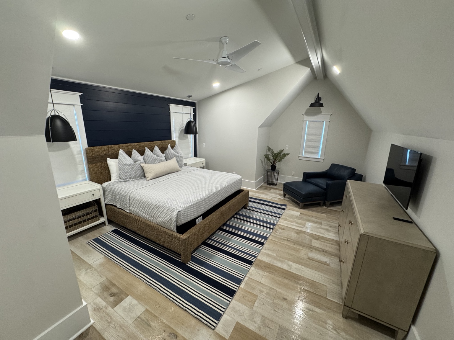 Professionally prepared vacation rental bedroom